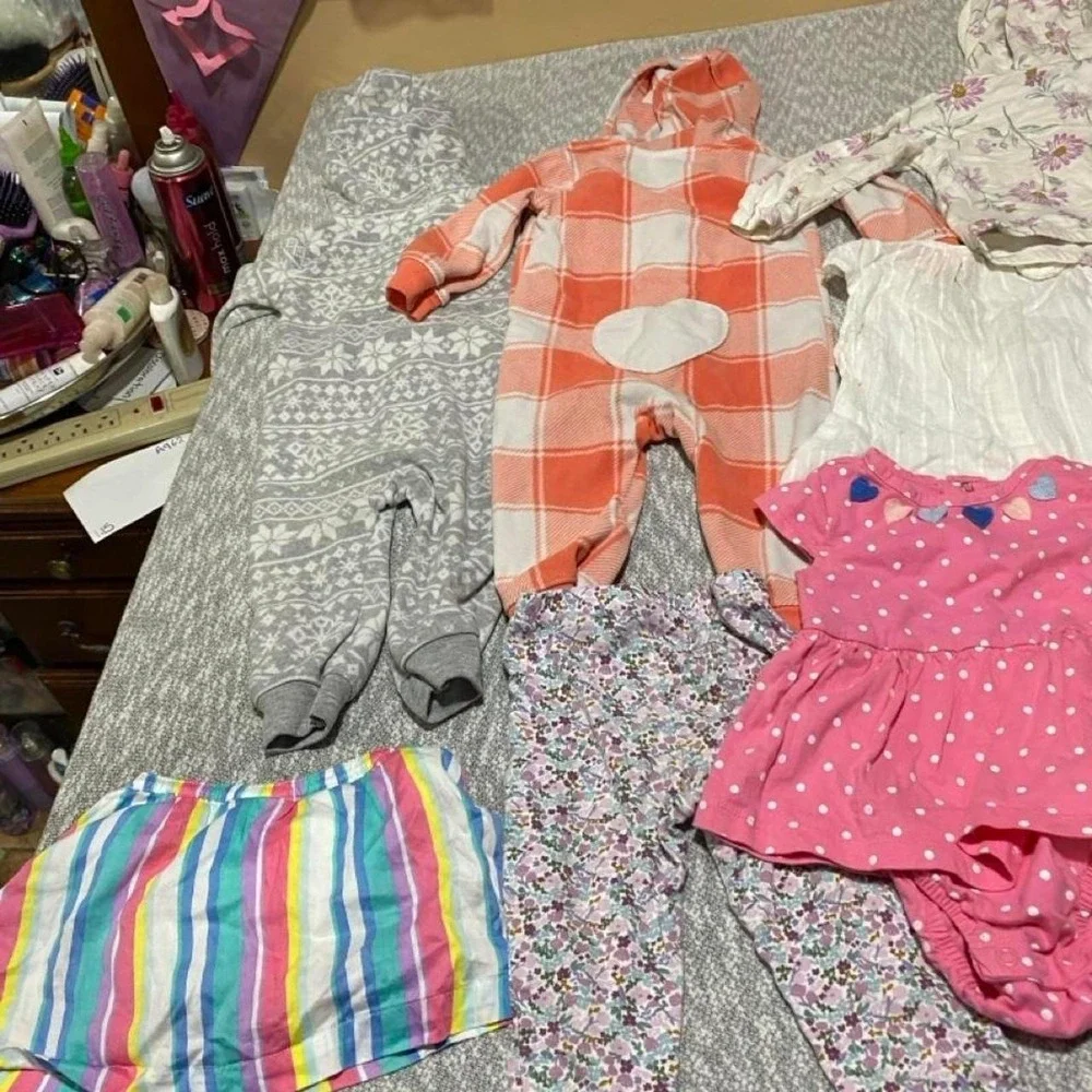 Bundle of baby girl clothes Size 12-18 months. SKU-A963